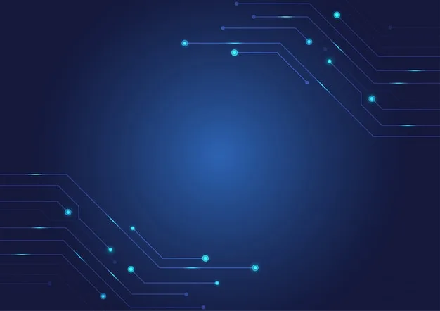 Blue Circuit Wallpaper