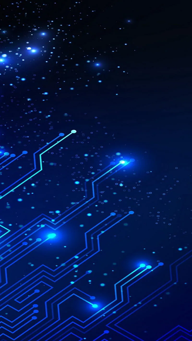 Blue Circuit Wallpaper