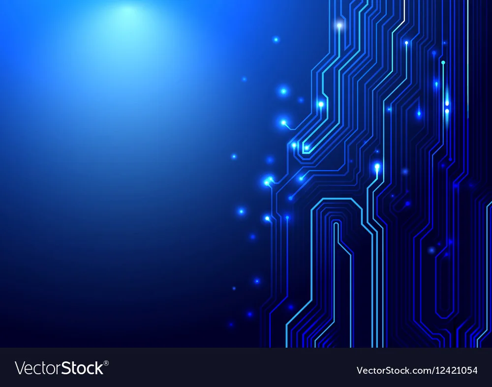 Blue Circuit Wallpaper