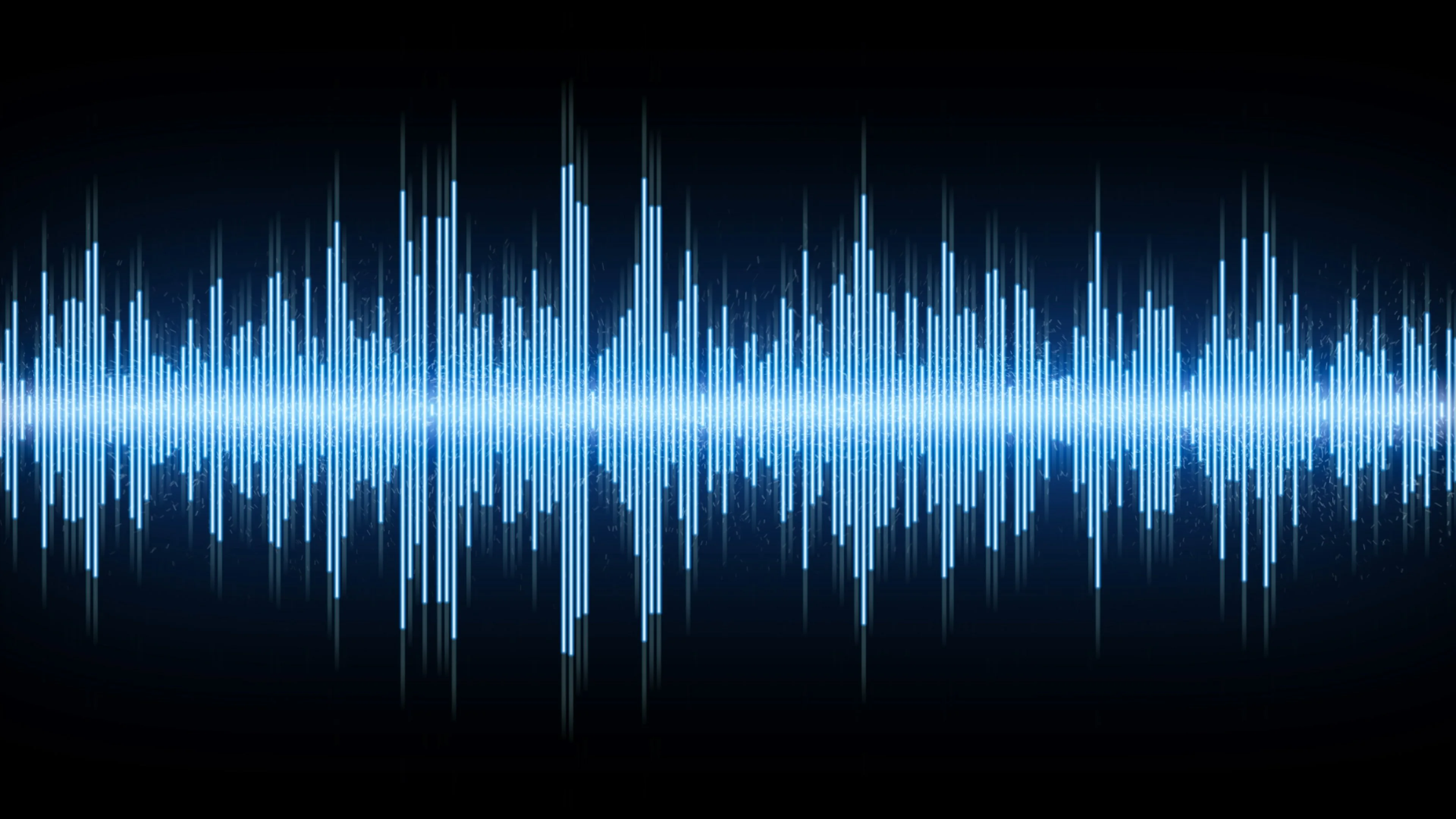 Blue Sound Wave Background