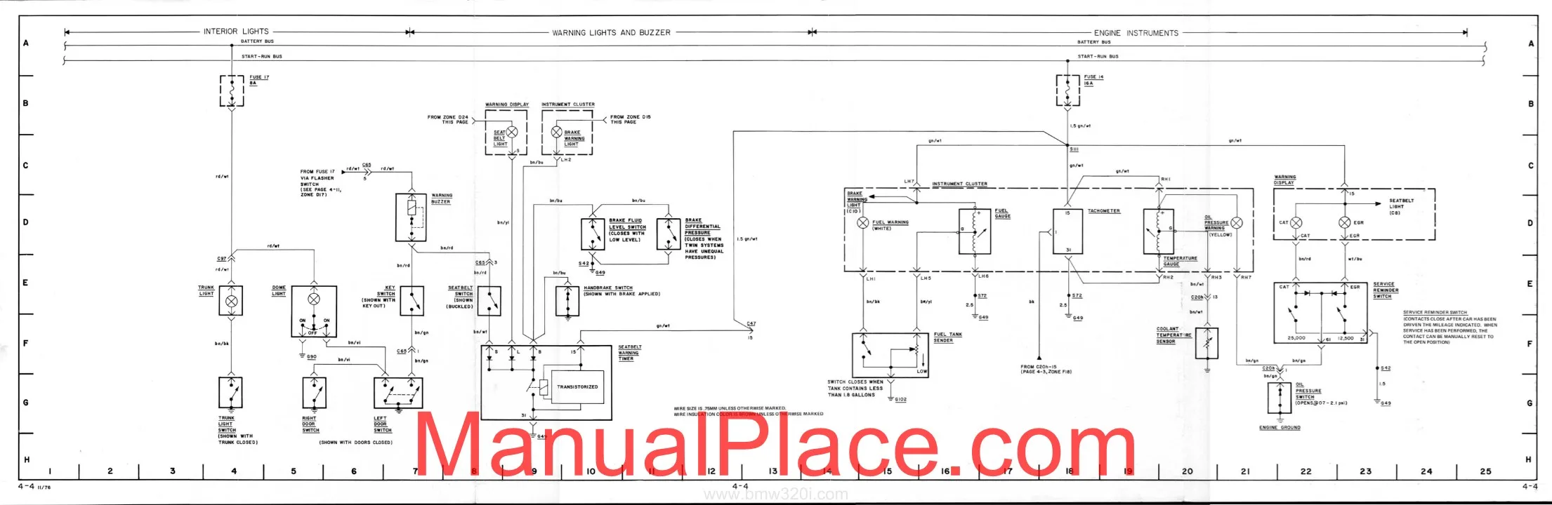 Bmw 320I Schematic Wiring Diagram 1977 Service Manual Download Marketplace