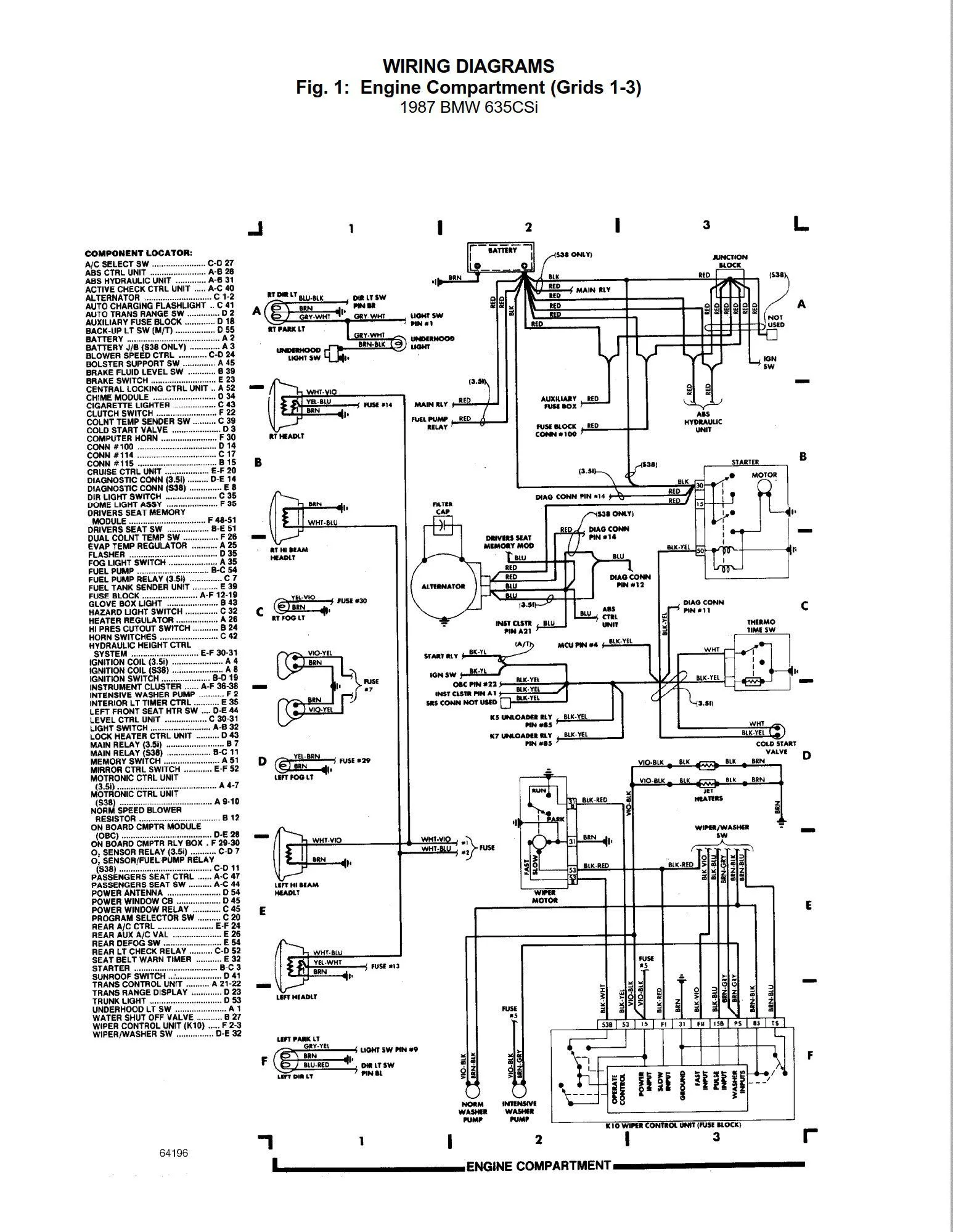 Bmw Electrical Wiring Diagrams Electrical Wiring Diagram Bmw 635 Electrical Wiring
