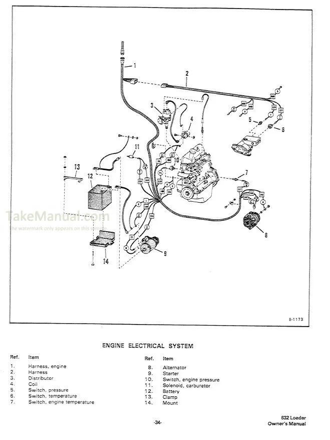 Bobcat 632 Operation Maintenance Manual Skid Steer Loader 15319