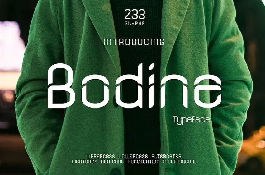 Bodine Font Freedafonts