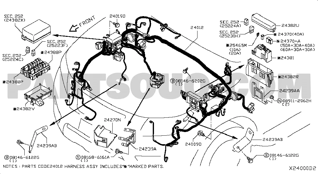 Body Electrical Nissan Np300 Frontier 05 2015 D23X Parts Catalogs Partsouq