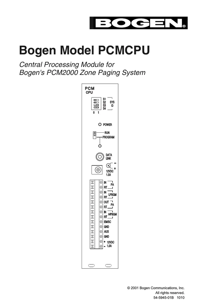 Bogen Paging System Wiring Diagram Wiring Diagram
