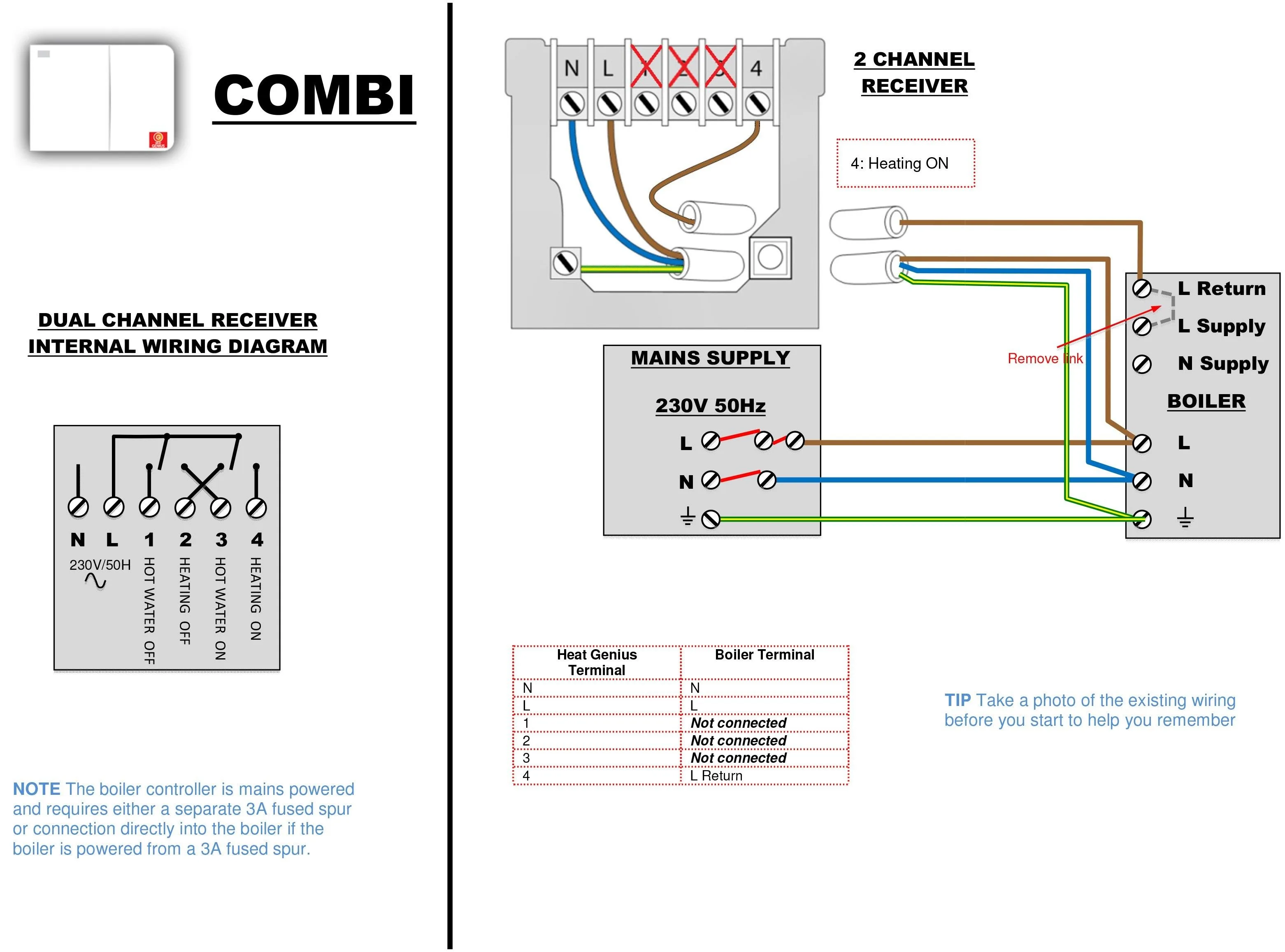 Boiler Wiring Centre