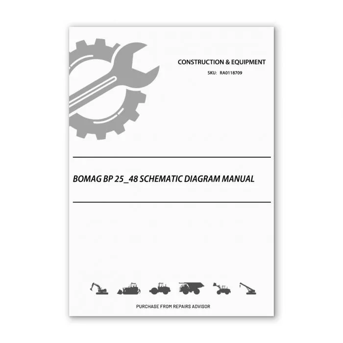Bomag Bp 25 48 Schematic Diagram Comprehensive Manual
