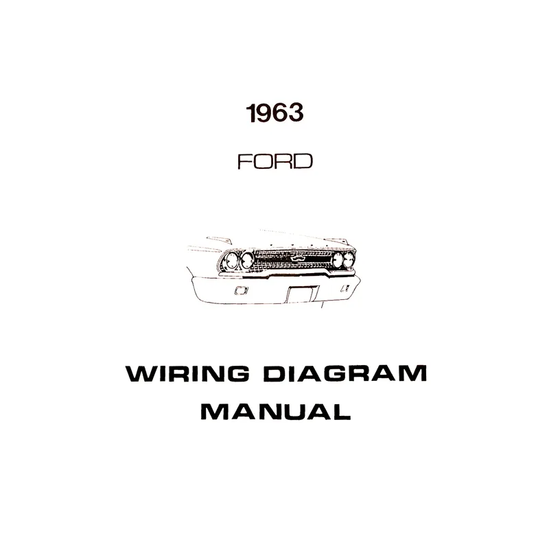 Book Wiring Diagram Manual Galaxie 1963 Ford Car Dennis Carpenter