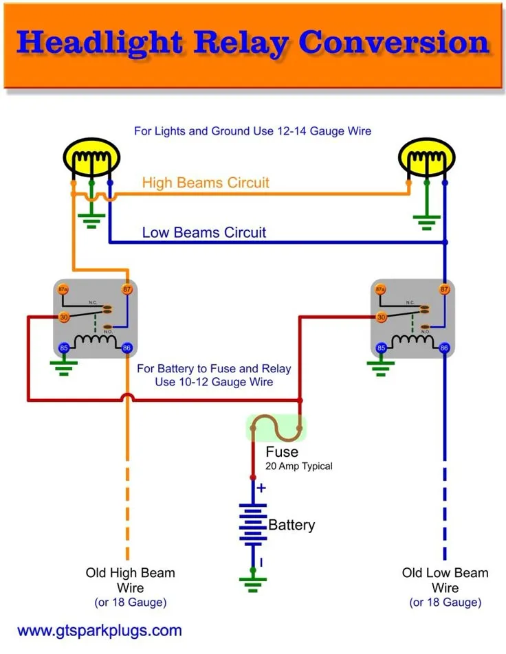 Bosch Relay Diagram For Headlight Wiring Diagram Relay Headl