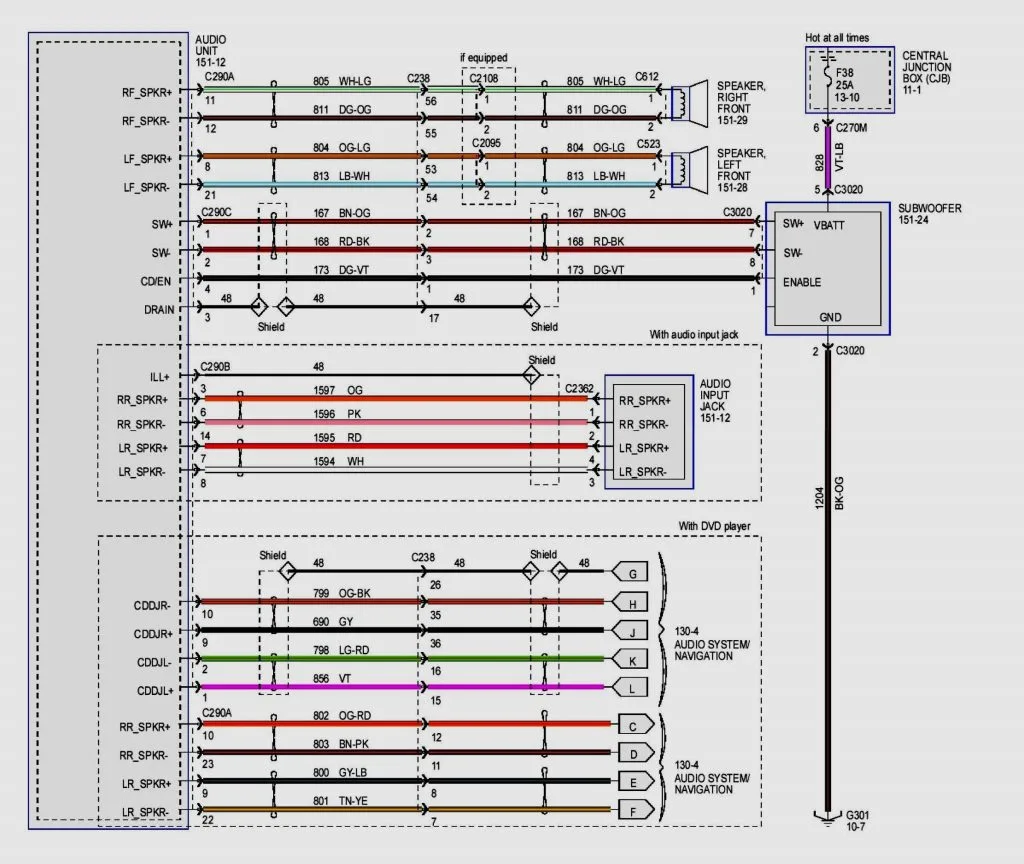 Bose Wiring Diagram Color Code
