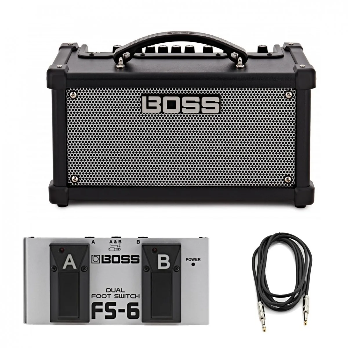 Boss Dual Cube Lx Guitar Amplifier With Footswitch At Gear4Music