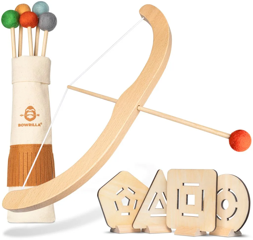 Bowrilla Pfeil Und Bogen Kinder Holzspielzeug