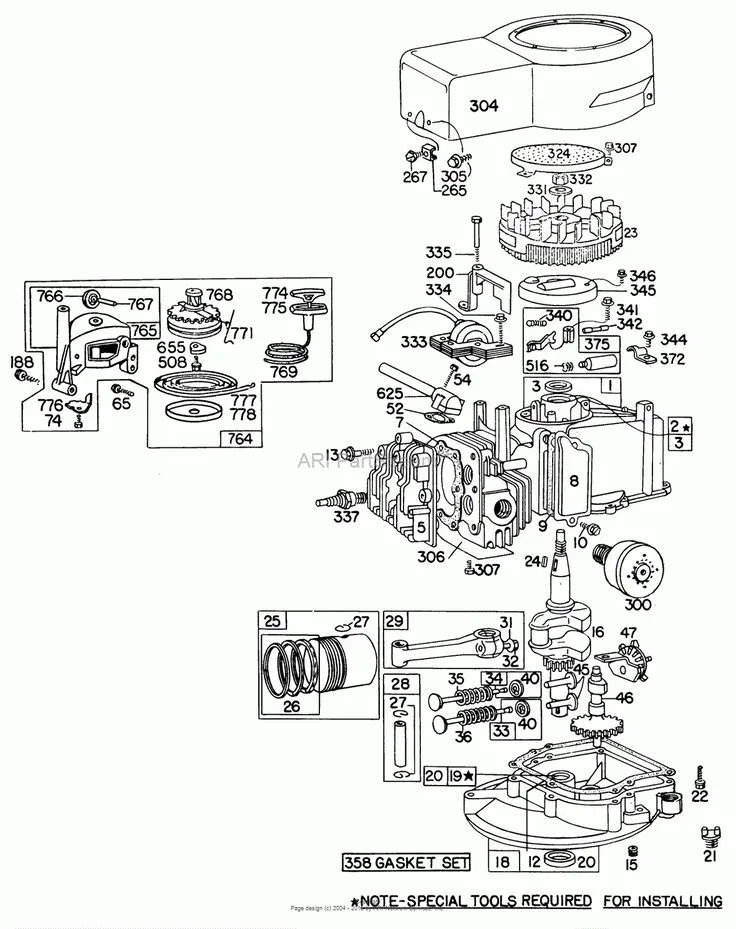 Briggs And Stratton 3 Hp Engine Diagrams