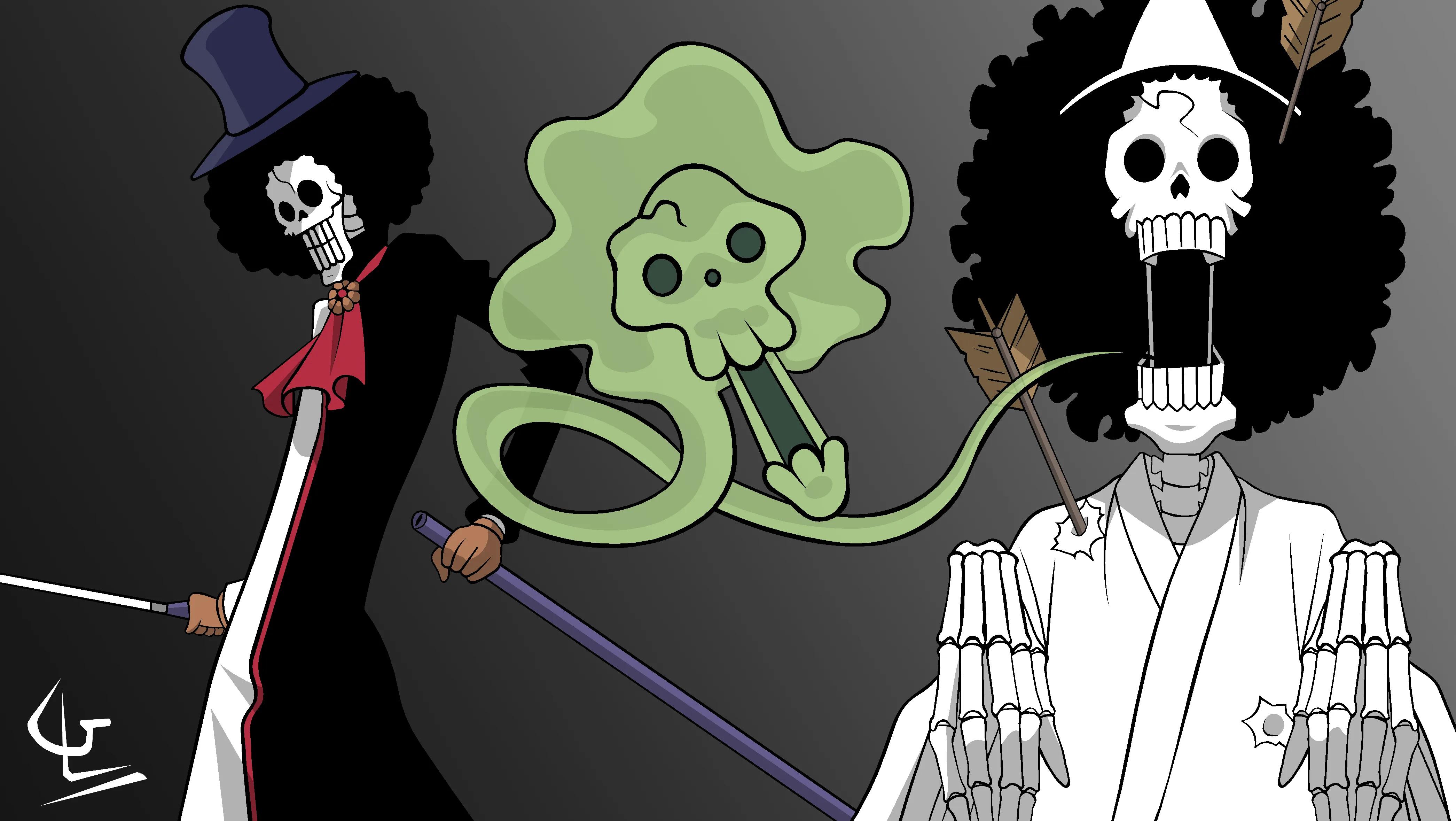 Brook One Piece Desktop Wallpapers Phone Wallpaper Pfp Gifs And More Brook One Piece