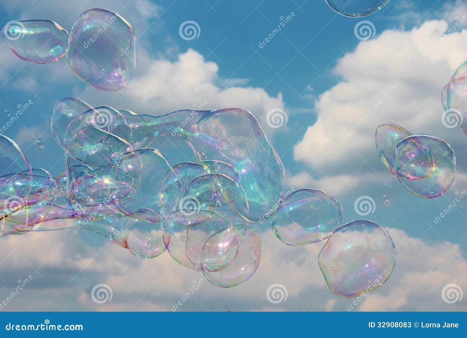 Bubble Bubbles Childs For Bubbles Floating On The Breeze In The Sky Stock Image Image Of