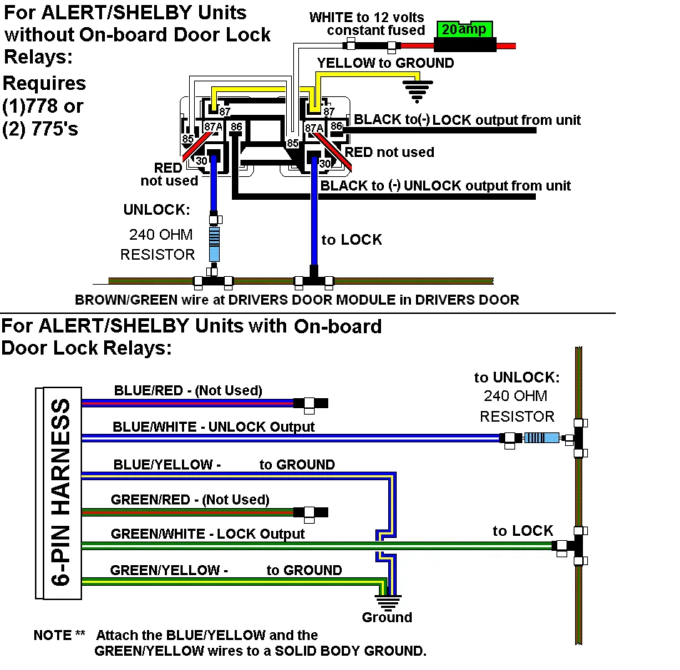 Bulldog Security Remote Start Wiring Diagrams