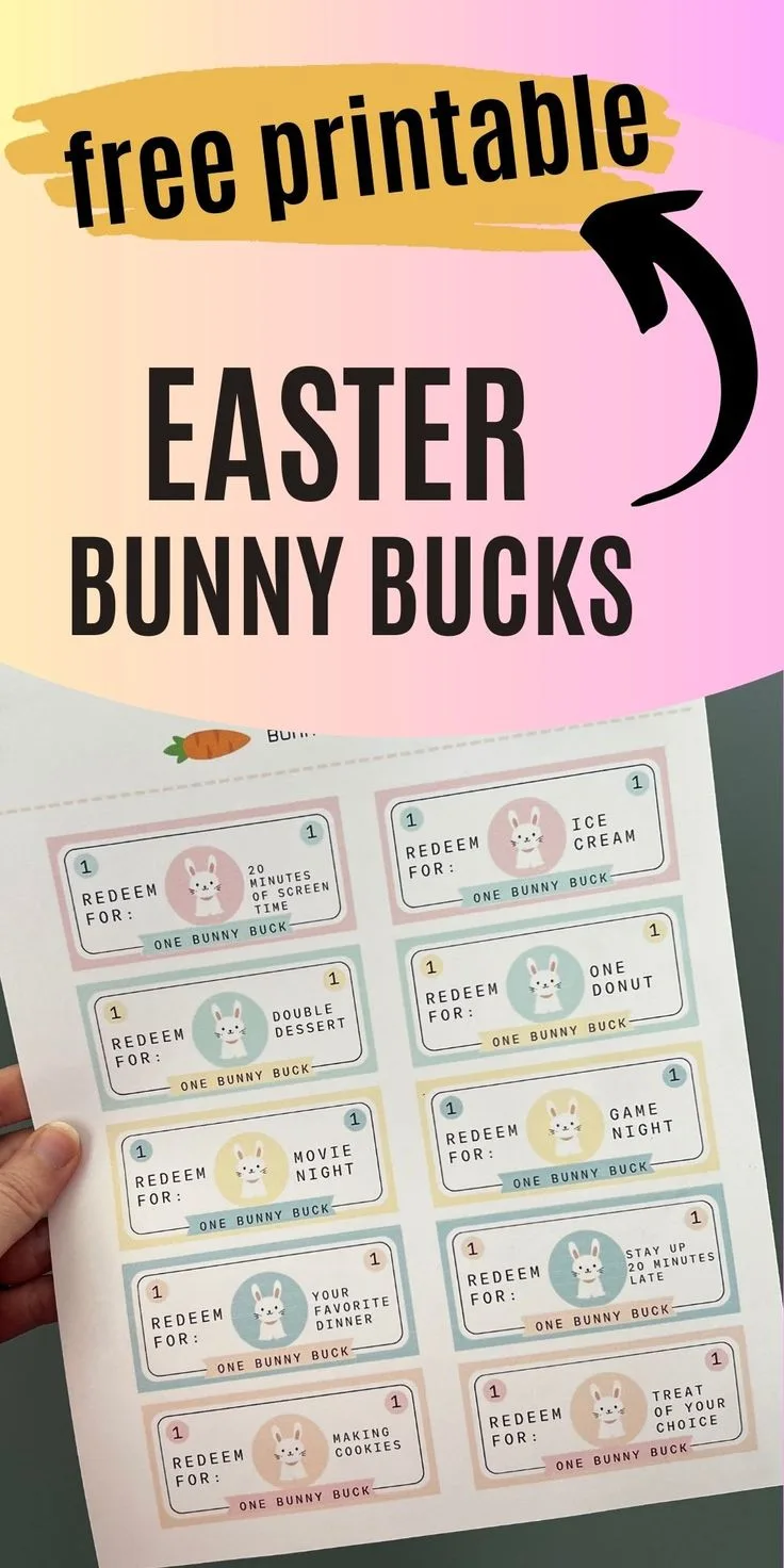 Bunny Bucks Free Printable All Free Printables