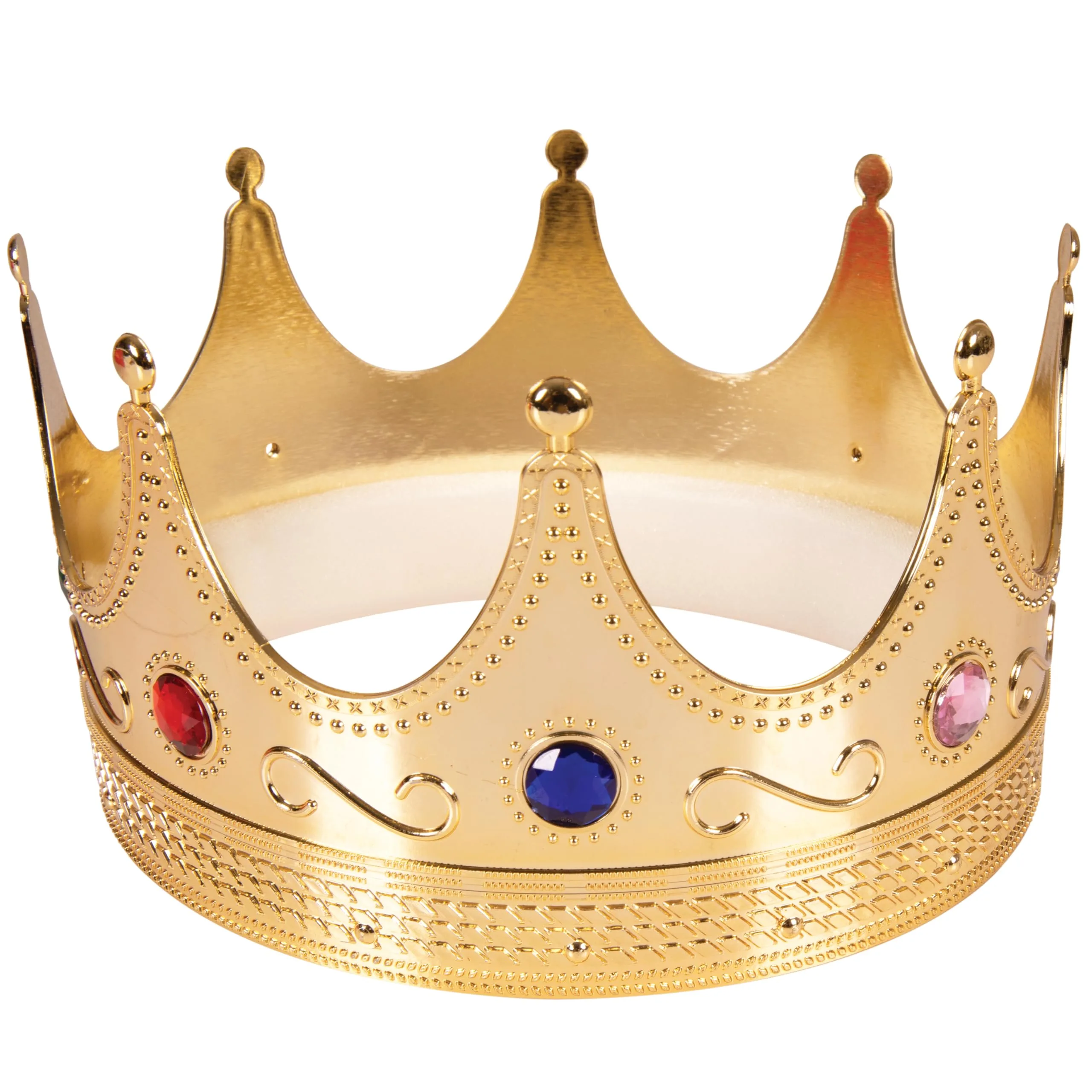 Buy Kangaroo Regal Gold Jeweled Plastic Crown Gold Crown Costume Accessory Perfect For Kings
