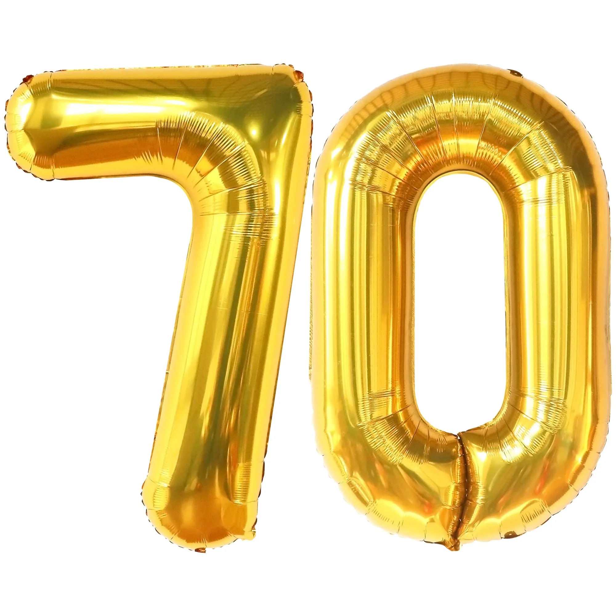Buy Katchon Big Gold 70 Balloon Numbers 40 Inch Helium Supported 70Th Birthday Balloons