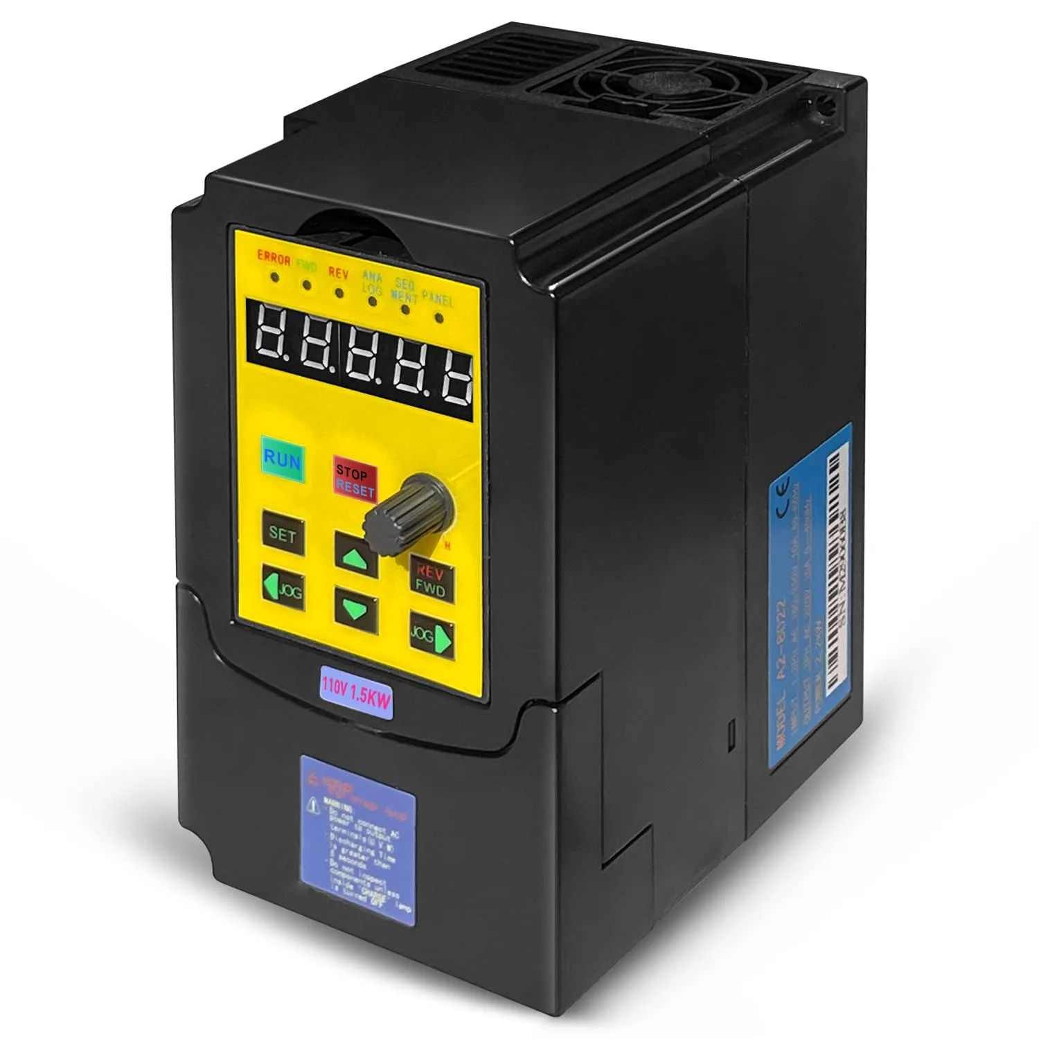 Buy Vfd 1 5Kw 2Hp 110V 1 Phase Input 3 Phase 0 400Hz Output 20A Variable Frequency Drive