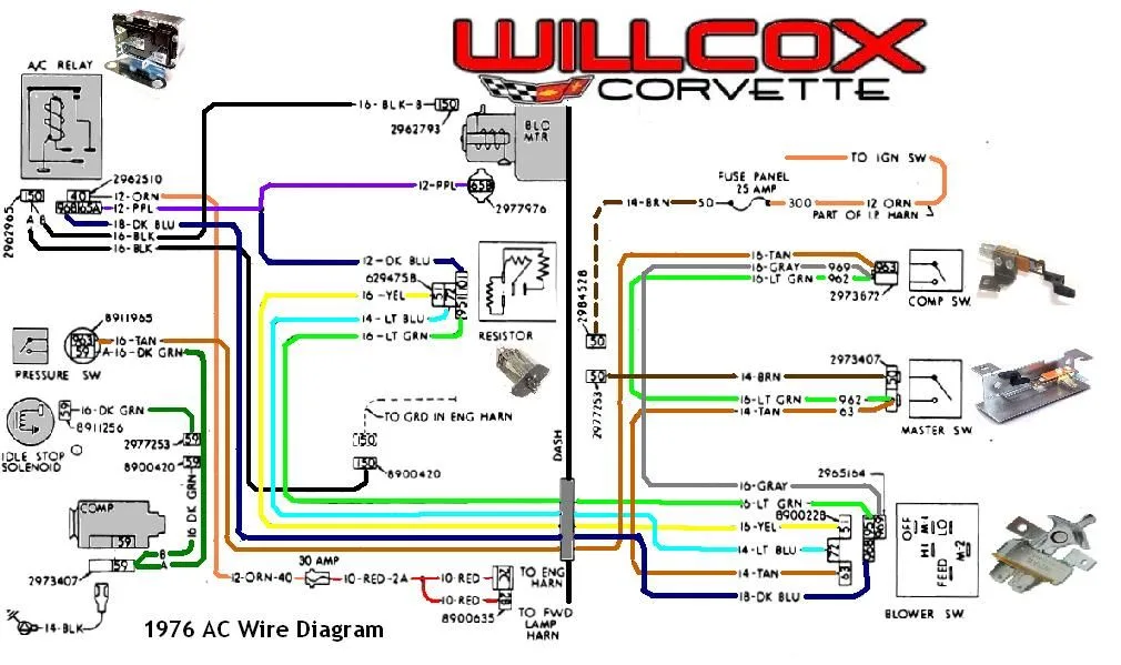 C2 Corvette Radio Wiring Diagram