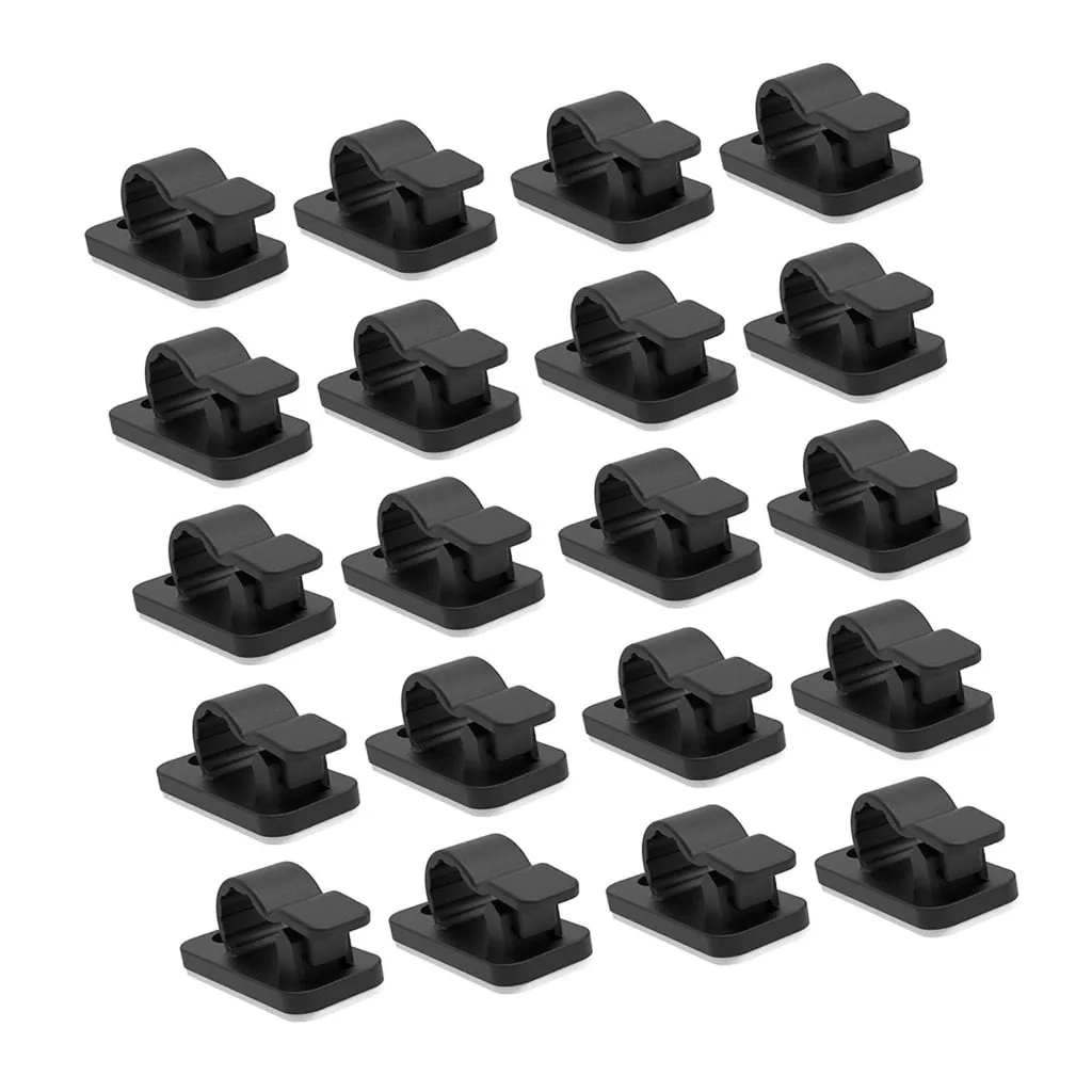 Cable Management Clips 20Pcs Set For Efficient Wire Management Solution