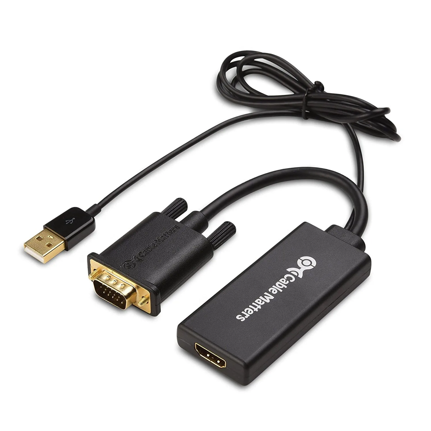 Cable Matters Vga To Hdmi Converter Vga To Hdmi Adapter With Audio Support