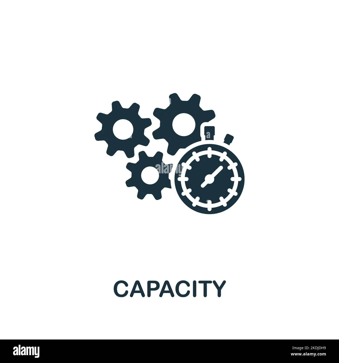 Capacity Icon Monochrome Simple Company Structure Icon For Templates Web Design And