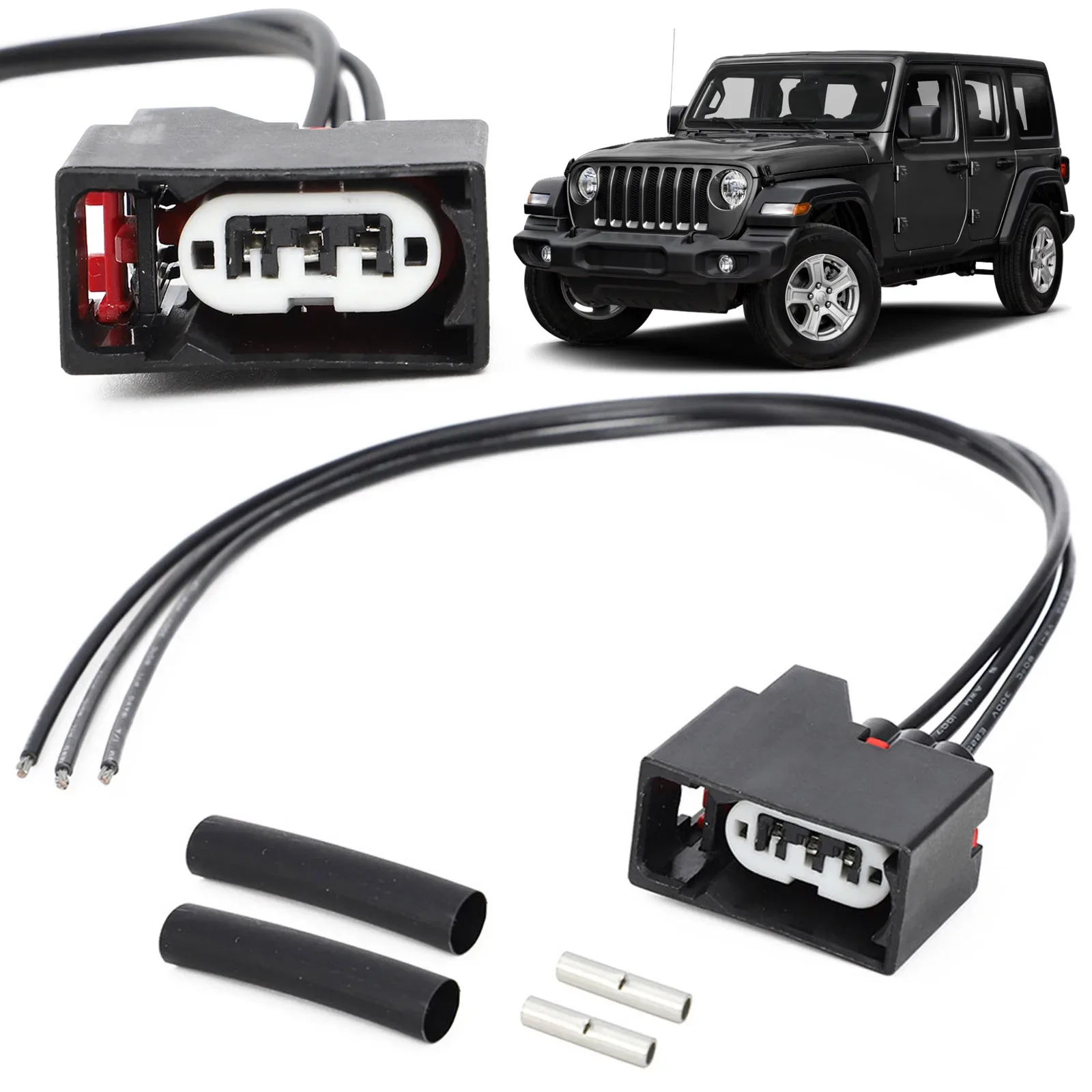 Car Front Turn Signal Light Connector Plug Harness Accessories Fit For Jeep Wrangler Jk 2007