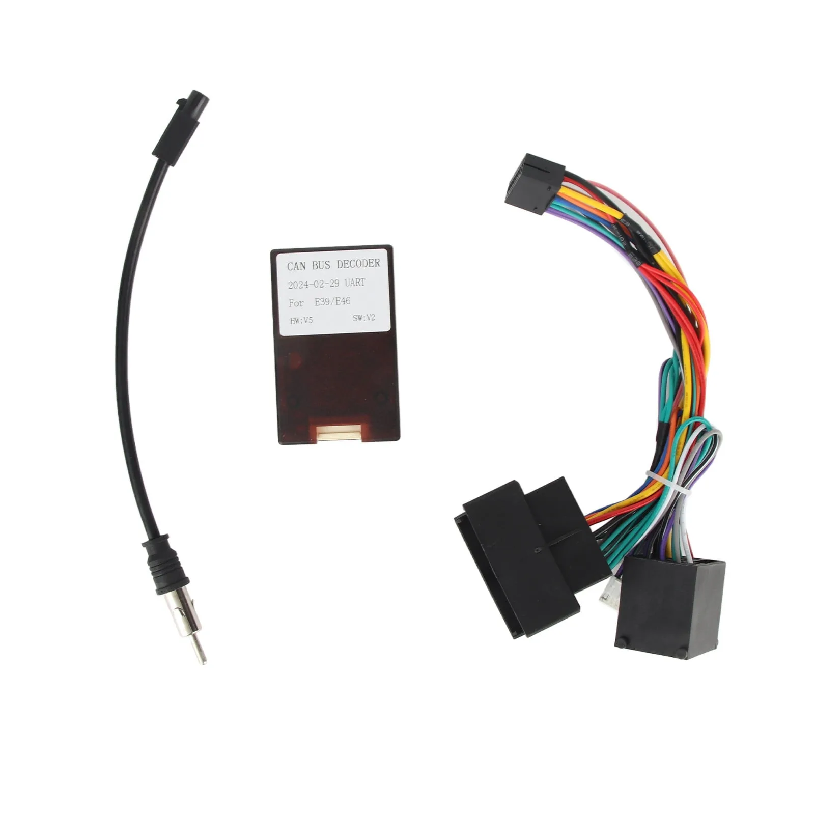 Car Power Cable Audio Wiring Harness Adapter With Canbus Box Replacement For F30 F10 X5 E46 E39