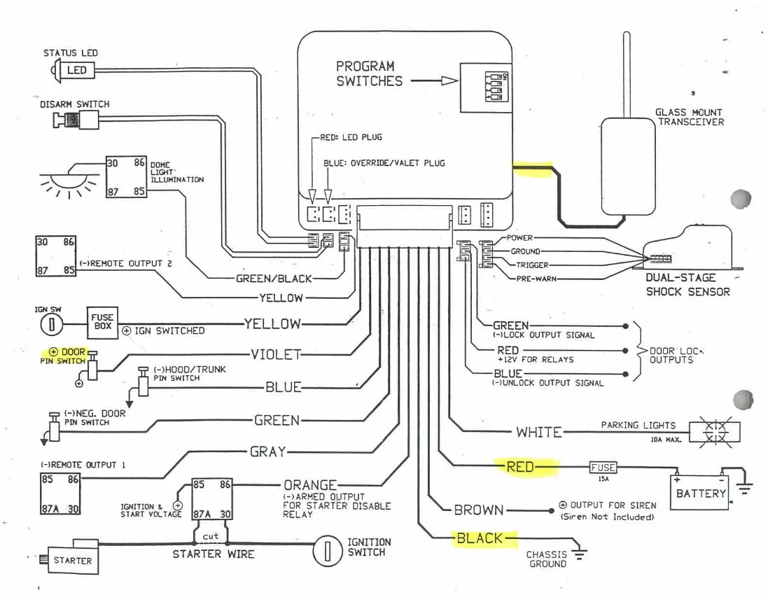 Car Remote Start Wiring Diagrams Wiring Diagram