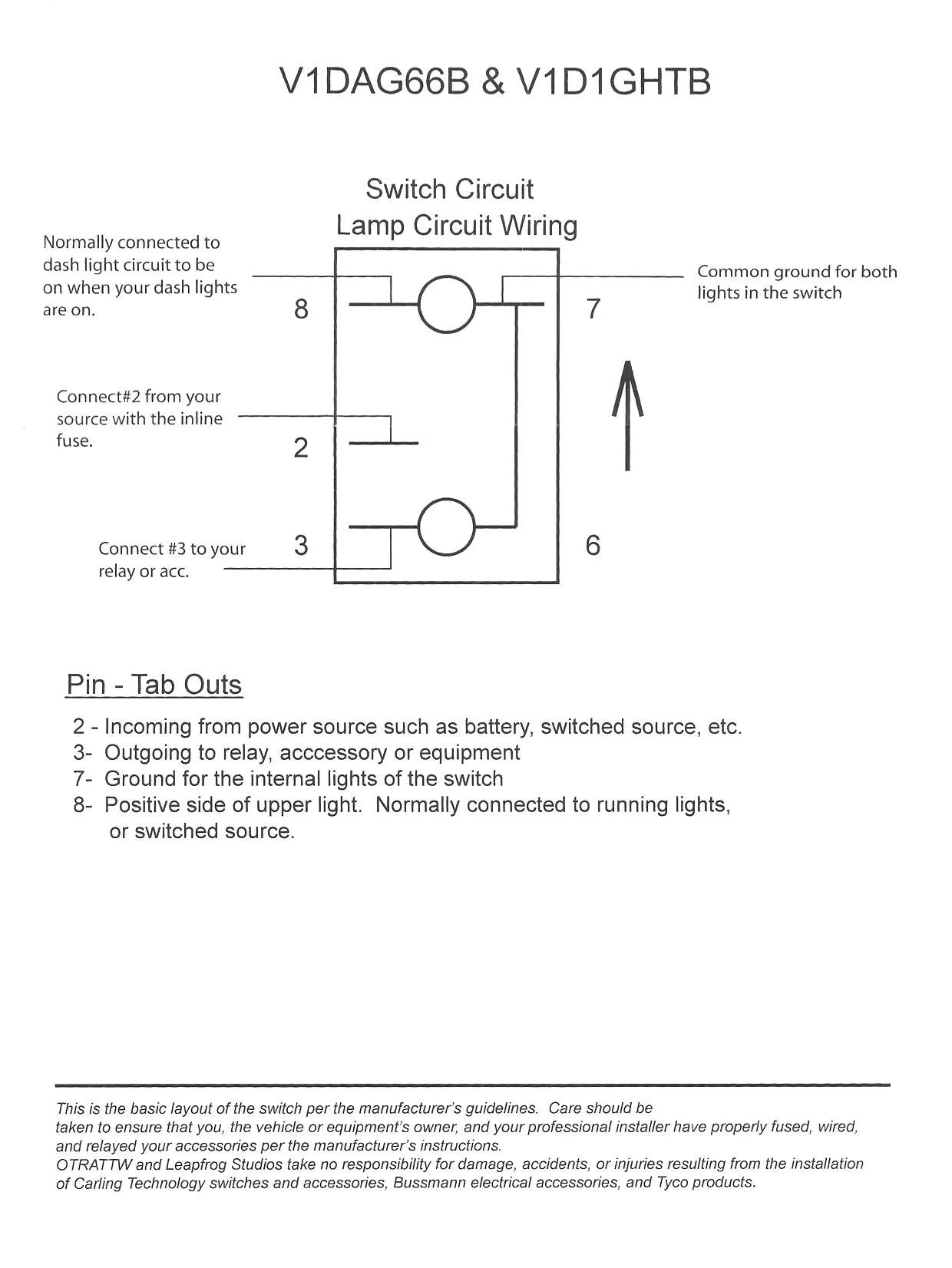 Carling Technologies Rocker Switch Wiring Diagram My Wiring Diagram