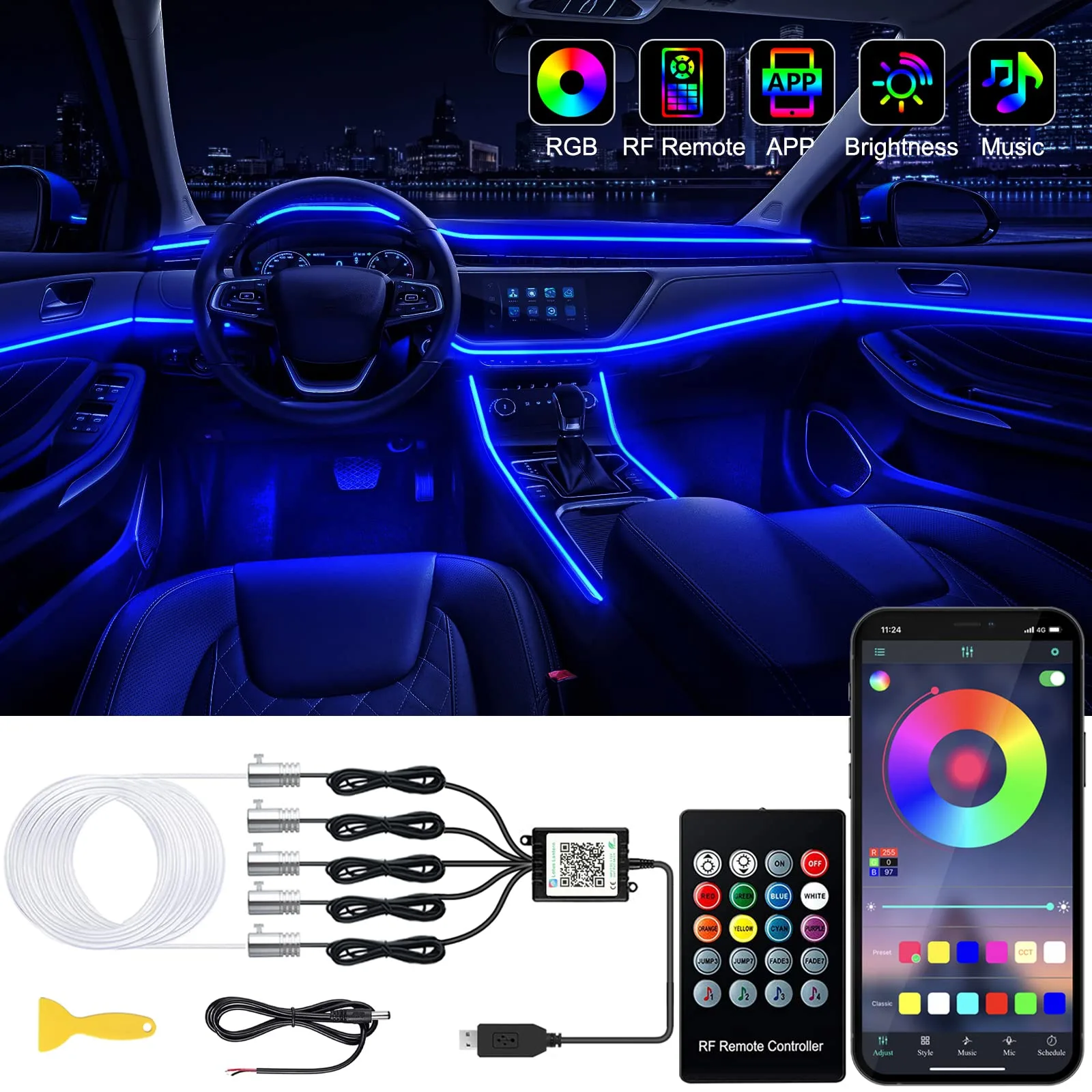 Cars With Neon Lights Inside