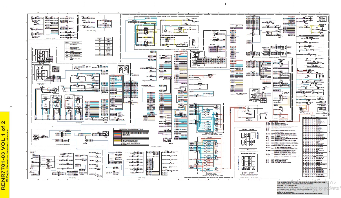 Cat 416D 420D 424D 428D 430D 432D 442D 446D Backhoe Loader Electrical System Schematic Manual