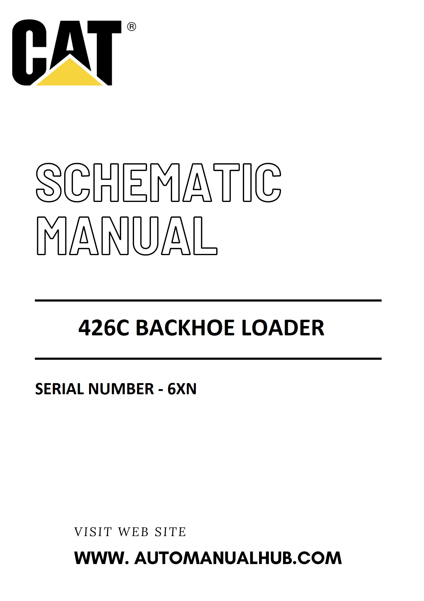 Cat Caterpillar 426C Backhoe Loader Schematic Diagram Manual 6Xn Automanualhub