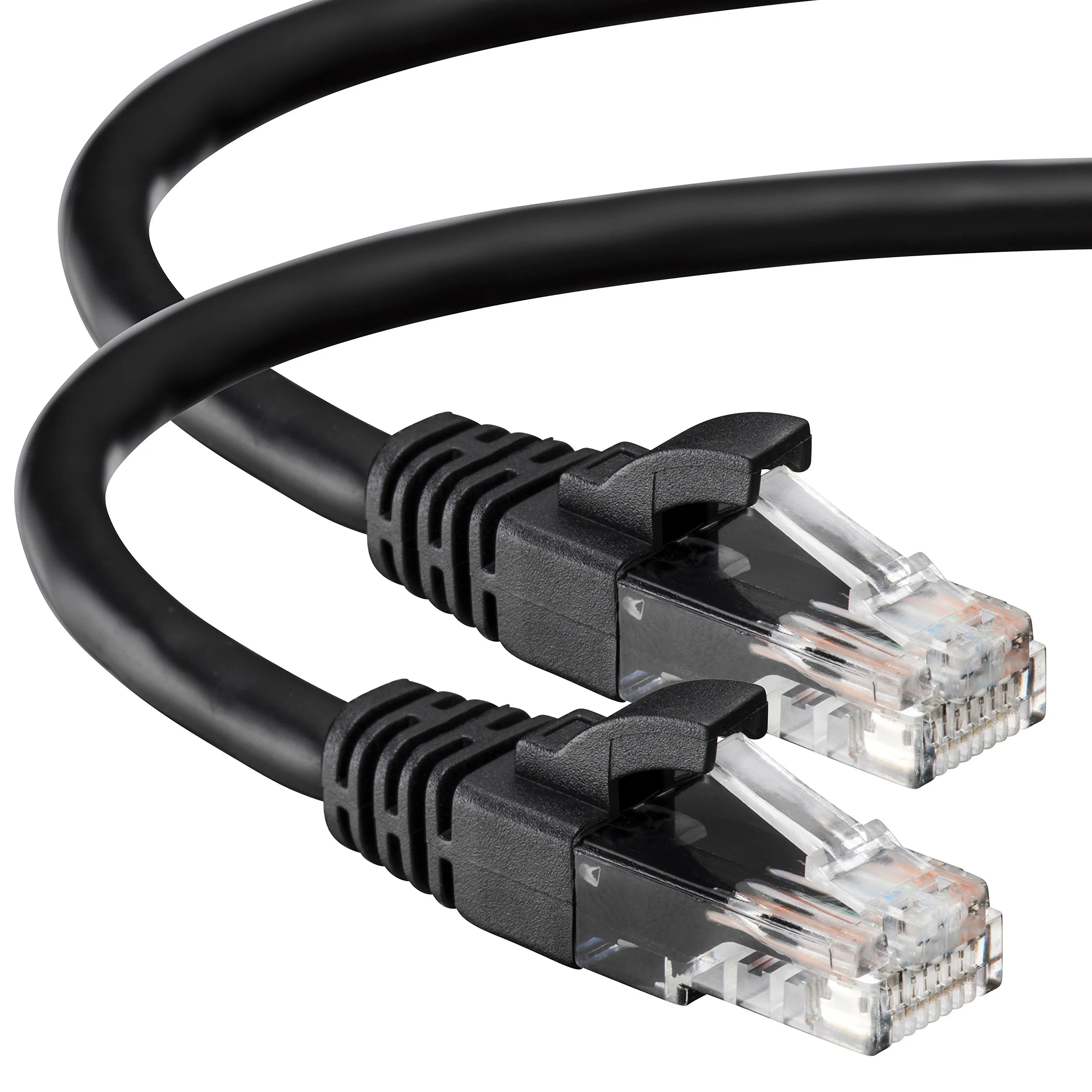 Cat6 50Ft Networking Rj45 Ethernet Patch Cable Xbox Pc Modem Ps4 Router 50 Feet Black