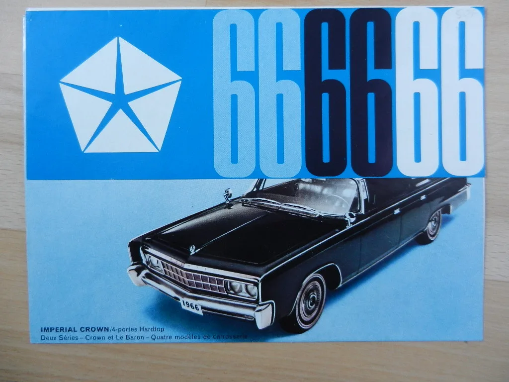 Catalogue Chrysler Gamme 1966 Imperial Dodge Plymouth Gregory Michel