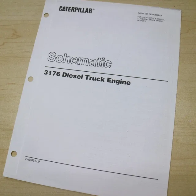 Caterpillar 3176 Truck Engine Electrical Wiring Diagram Schematic Service Manual 15 14