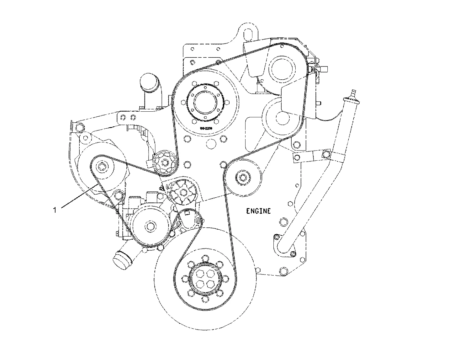 Caterpillar C13 Belt Routing Diagram