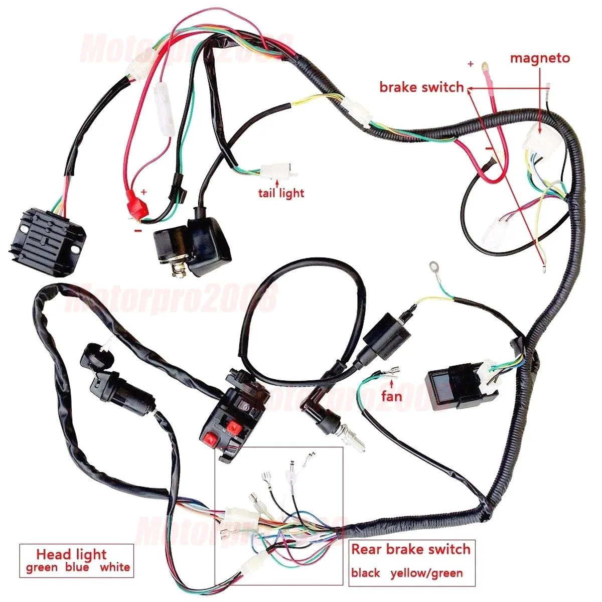 Cdi Kick Start Pit Bike Wiring Diagram Without Battery Creat