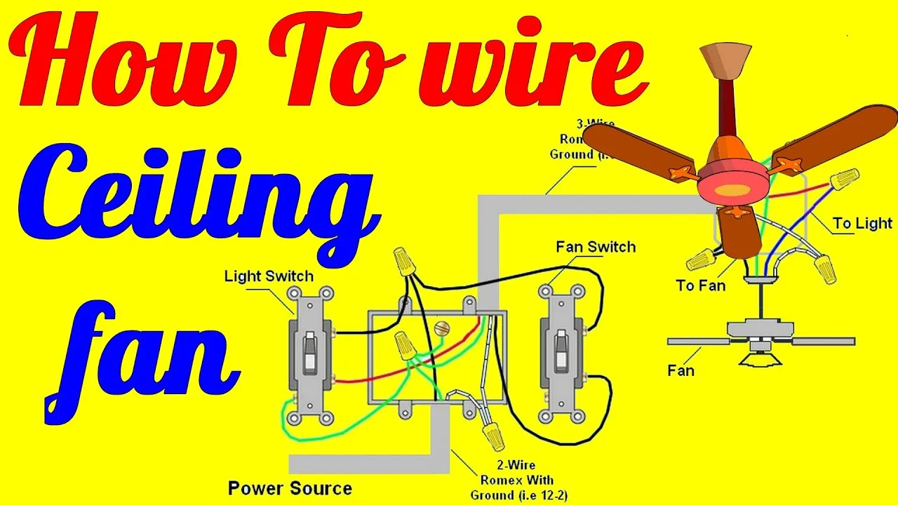 Ceiling Fan Wiring Two Switches
