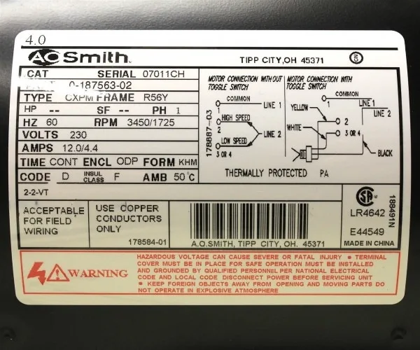 Century Ac Motor Wiring