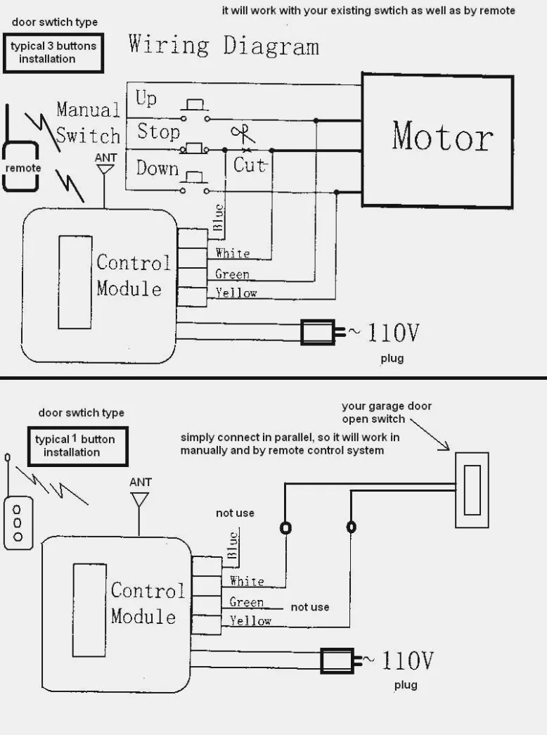 Chamberlain Garage Door Opener Sensor Wiring Diagram