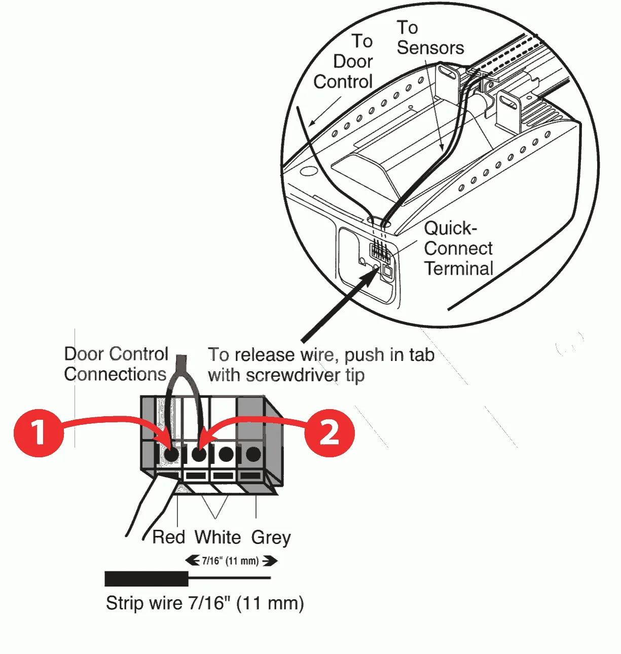 Chamberlain Garage Door Opener Sensor Wiring Diagram