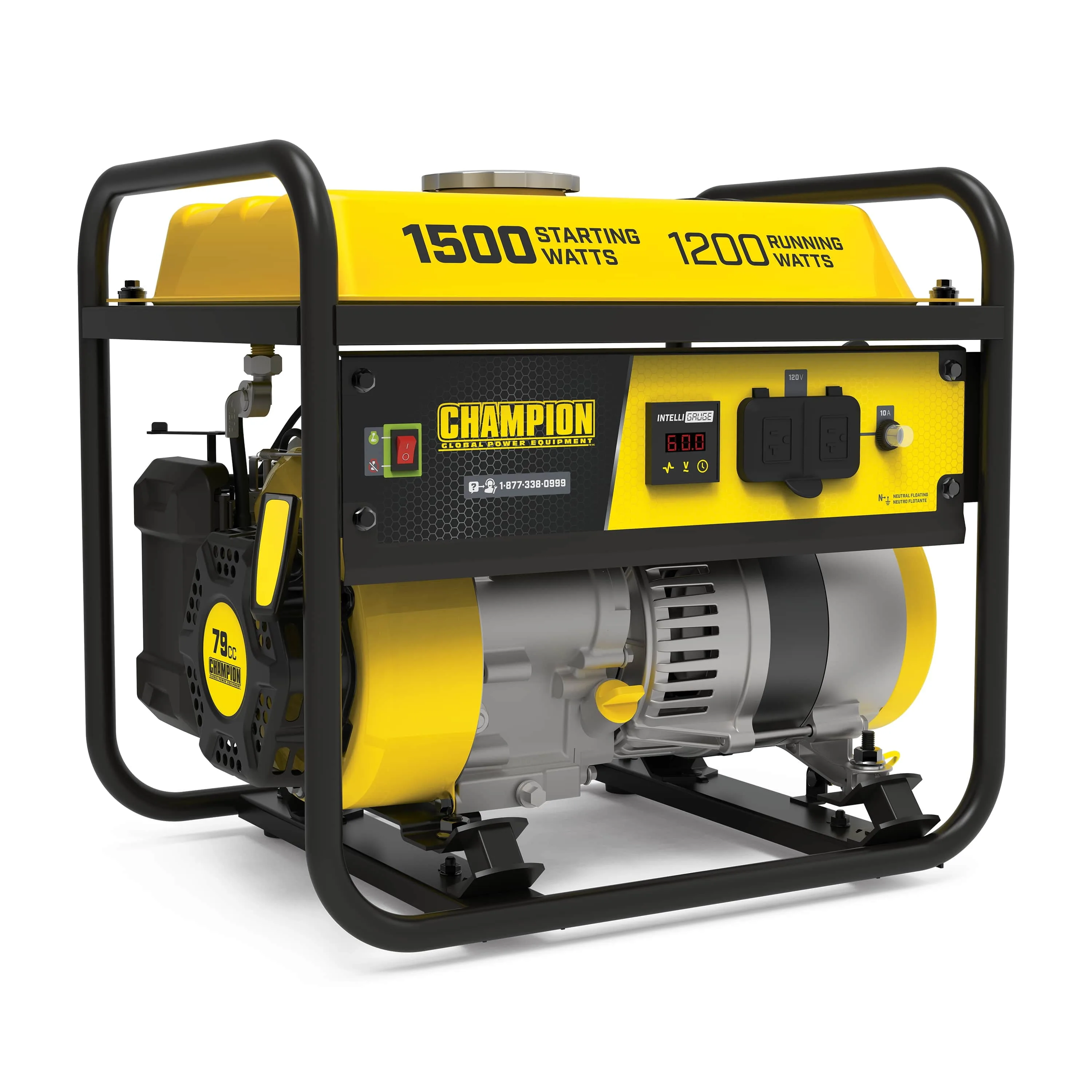 Champion Quiet Gas 1500 1200 Watt Multi Purpose Portable Generator