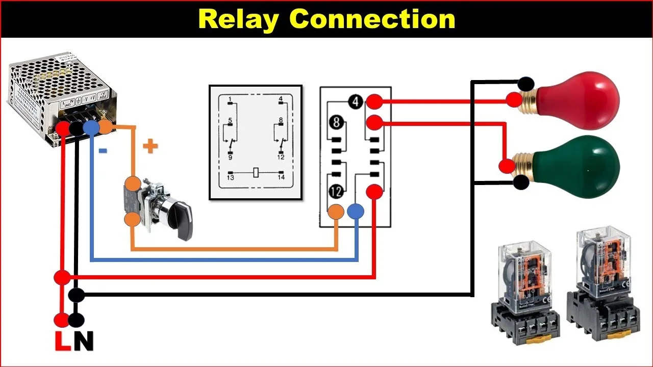 Change Over Relay Wiring Diagram