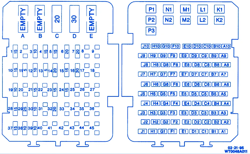 Chevrolet Cavalier Rs Drl 1996 Fuse Box Block Circuit Breaker Diagram Carfusebox
