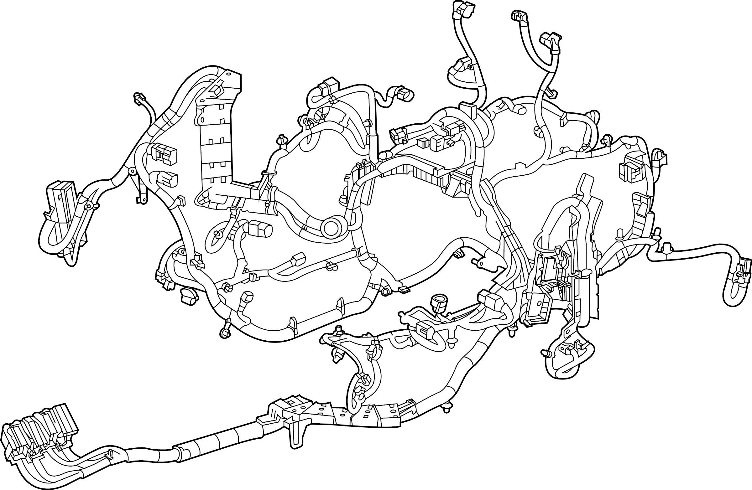 Chevrolet Corvette Engine Wiring Harness 6 2 Liter Fe3 84742939 Stingray Chevrolet Plant