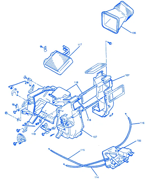 Chevrolet Tracker 2002 Steering Column Electrical Circuit Wiring Diagram Carfusebox